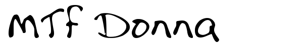 MTF Donna font preview